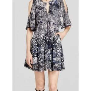 Free People Love Birds Cold Shoulder Dress XS